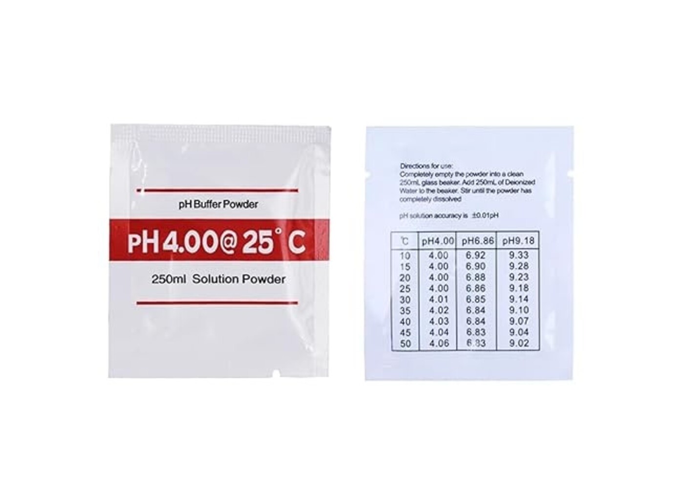 Rexar pH Calibration Powder Set pH 4.00, 6.86 and 9.18 – 15 Sachets