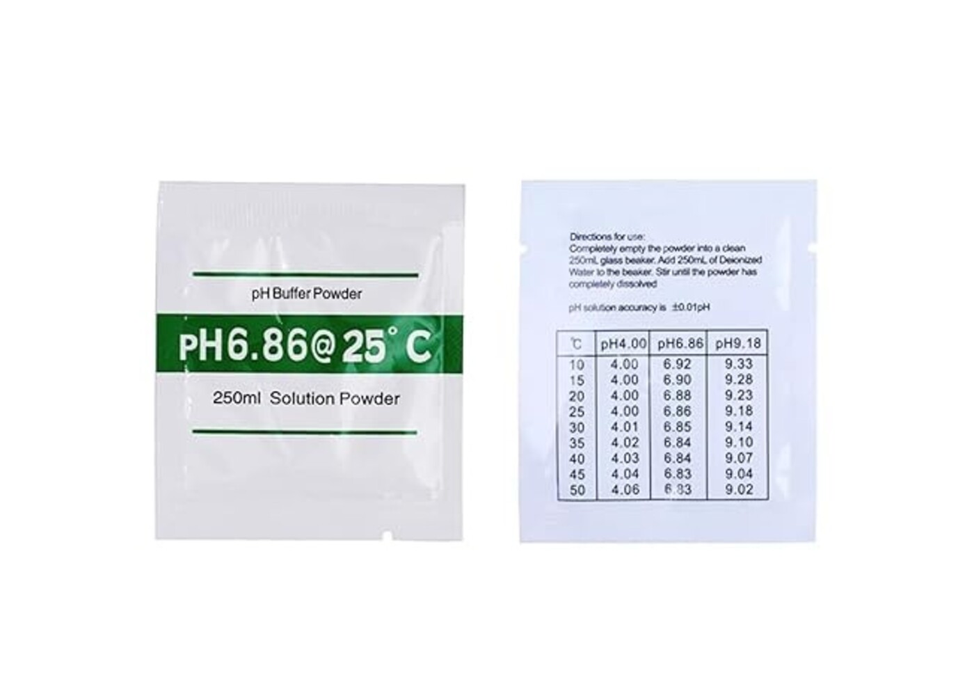 Rexar pH Calibration Powder Set pH 4.00, 6.86 and 9.18 – 15 Sachets