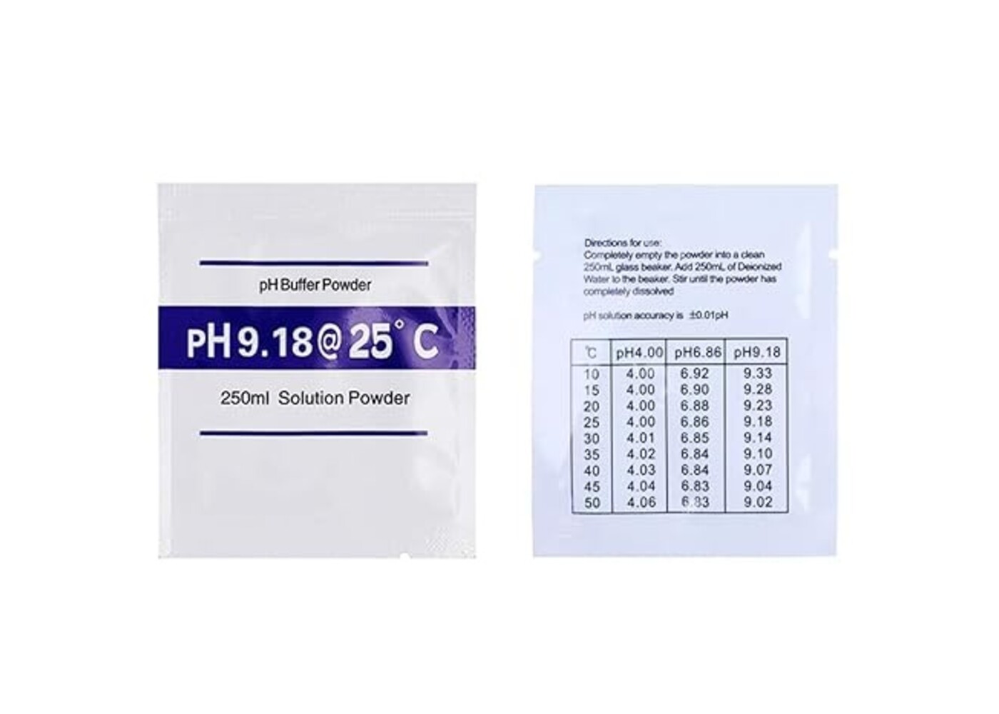 Rexar pH Calibration Powder Set pH 4.00, 6.86 and 9.18 – 15 Sachets