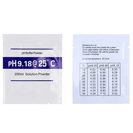 Rexar pH Calibration Powder Set pH 4.00, 6.86 and 9.18 – 15 Sachets