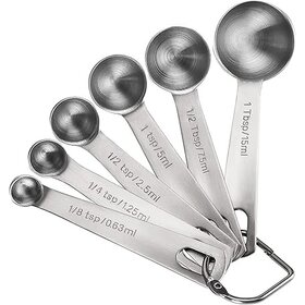 Rexar Stainless Steel Measuring Spoon Set – 6 Piece Set