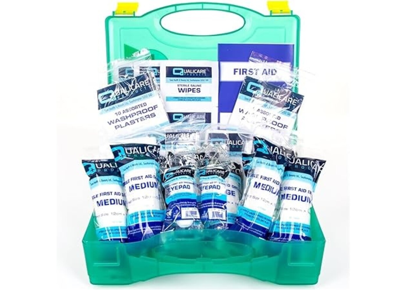 Rexar HSE Compliant First Aid Kit – Wall Mounted Hard Case for Laboratory, Office and Workplace Safety (1–10 Persons)