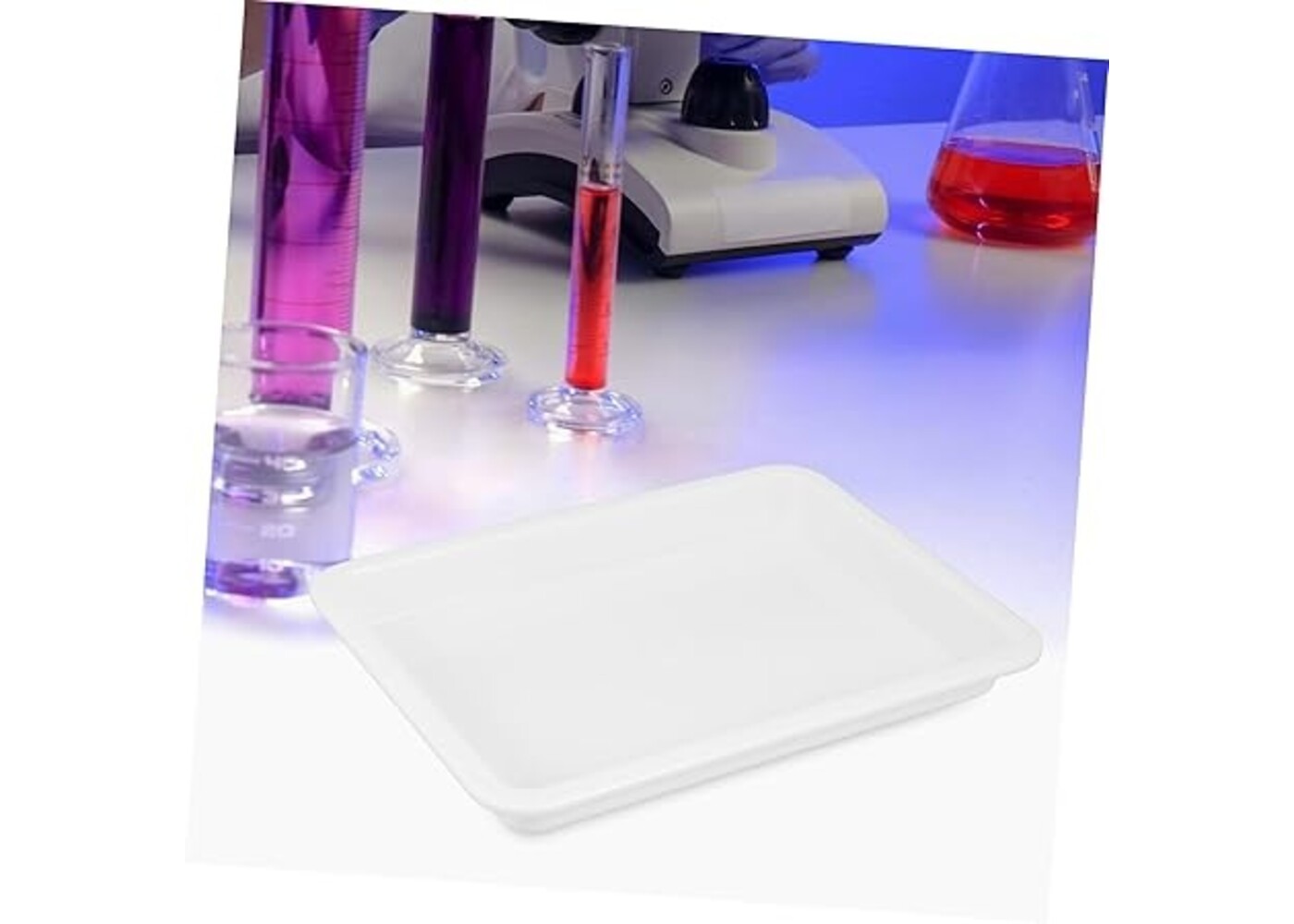 Rexar Plastic Laboratory Mixing Tray for Chemical Reagents, Weighing and Sample Handling