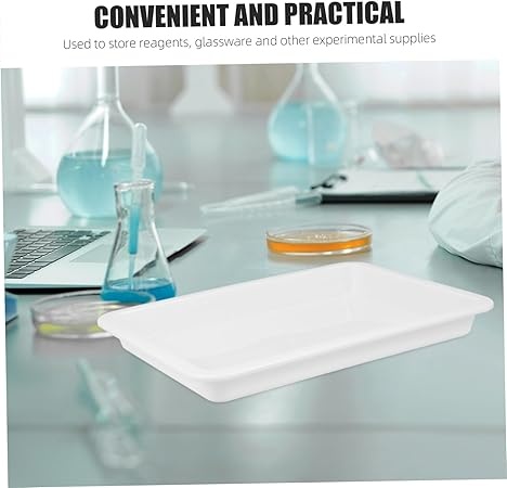 Rexar Plastic Laboratory Mixing Tray for Chemical Reagents, Weighing and Sample Handling
