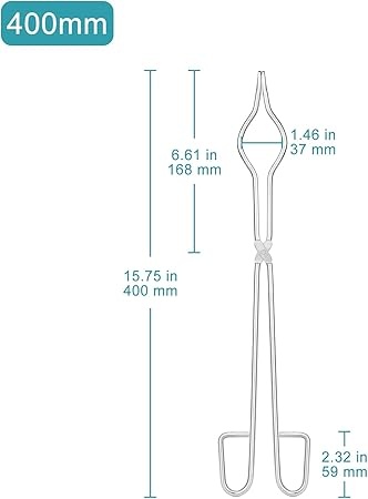 Rexar Laboratory Crucible Tongs 40 cm – Stainless Steel High Temperature Handling Tool