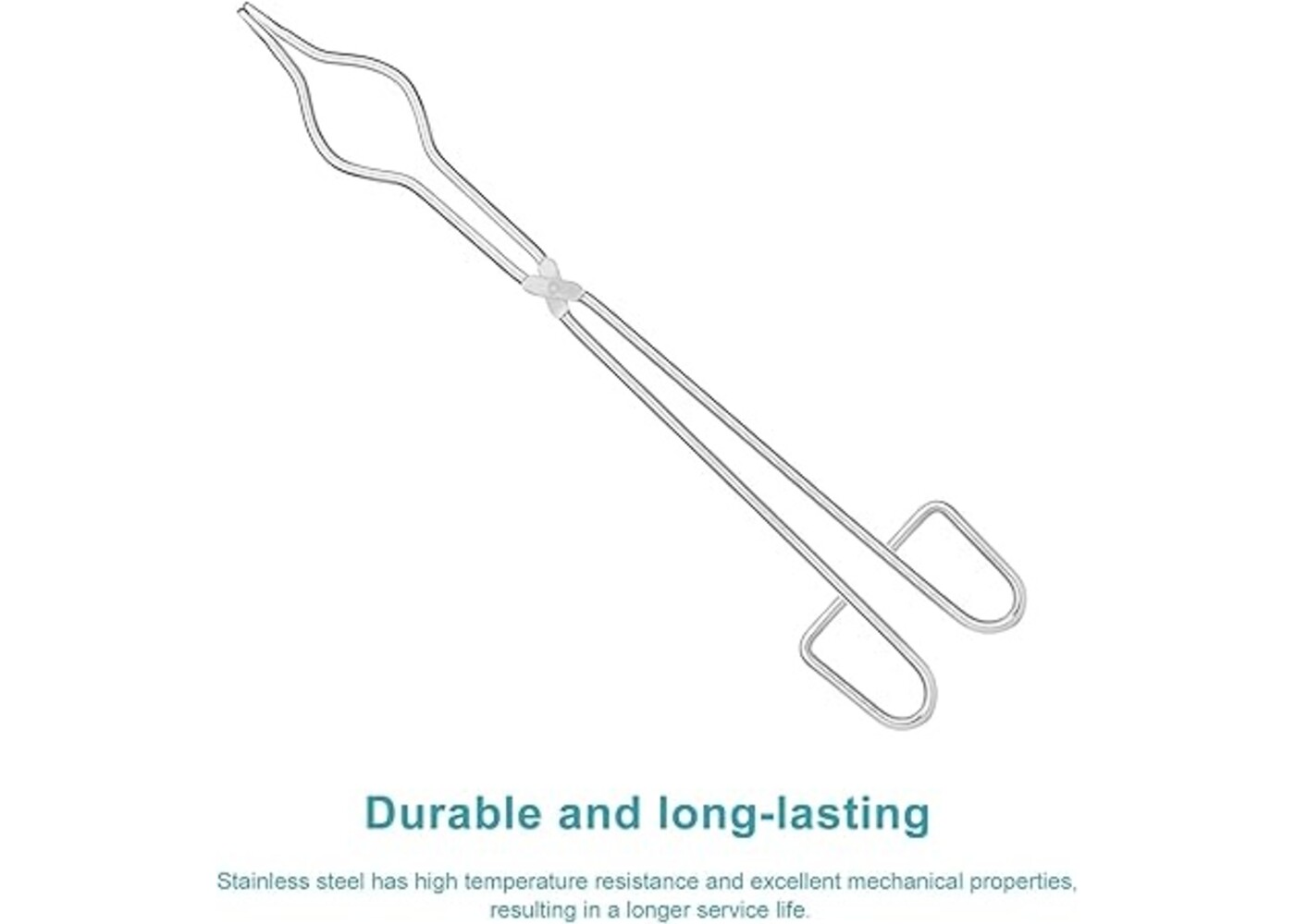Rexar Laboratory Crucible Tongs 40 cm – Stainless Steel High Temperature Handling Tool