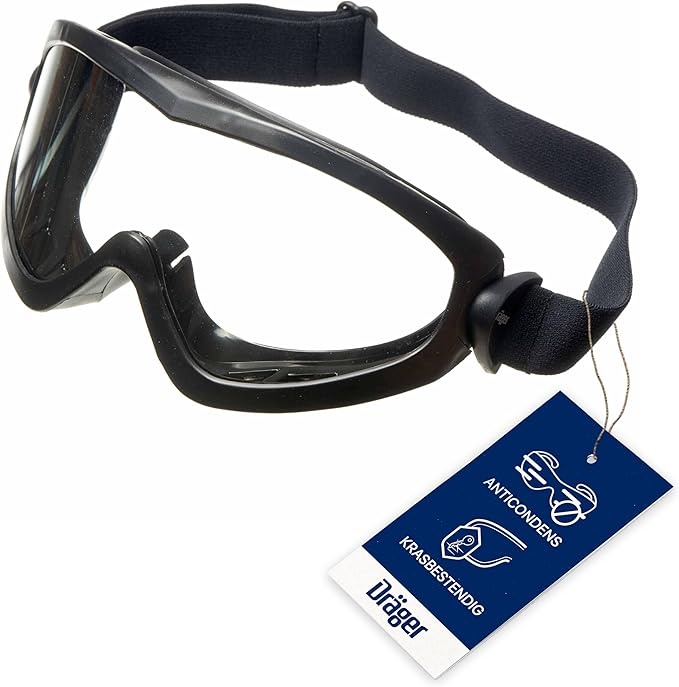 Rexar Dräger X-pect 4200 Full Vision Safety Goggles with Polycarbonate Lens and UV Protection