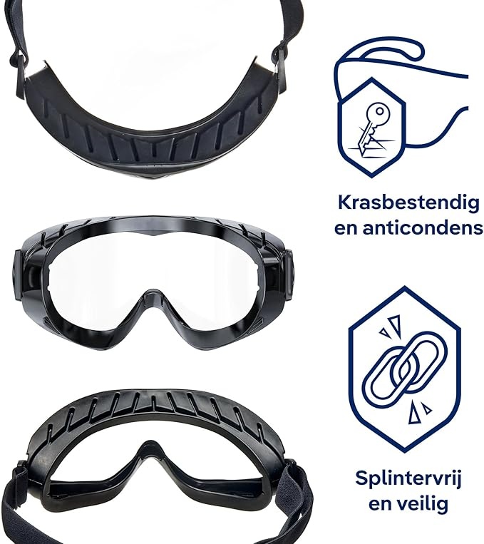 Rexar Dräger X-pect 4200 Full Vision Safety Goggles with Polycarbonate Lens and UV Protection