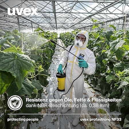 Rexar Uvex Profastrong NF33 Nitrile Chemical Protection Gloves – 3 Pair Pack