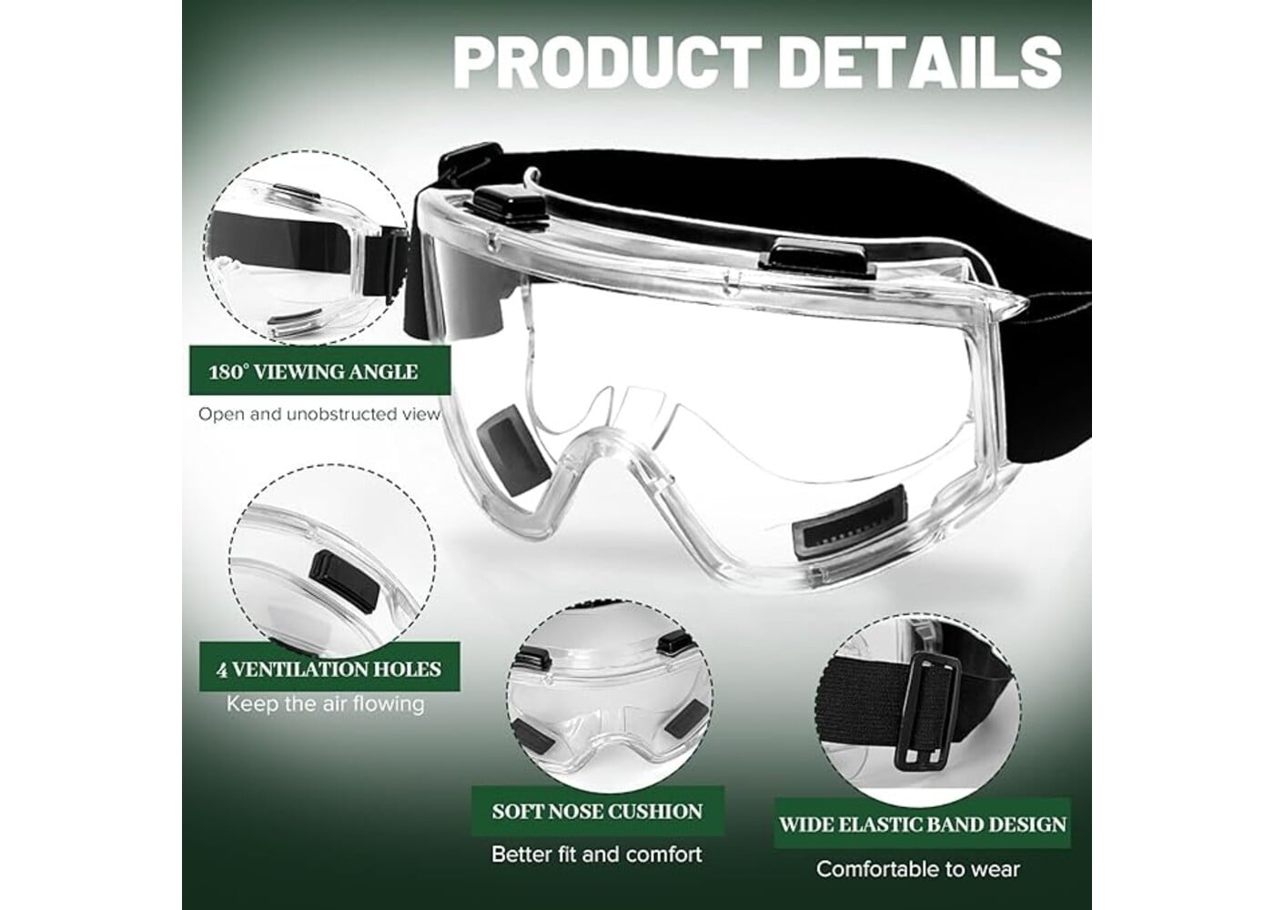 Rexar Reusable Half Face Respirator Mask Set with Dual Filters, Safety Goggles and Accessories