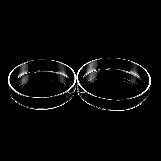 Rexar Borosilicate Glass Petri Dishes with Lids – 90 mm × 20 mm Laboratory Set (5 Pieces)