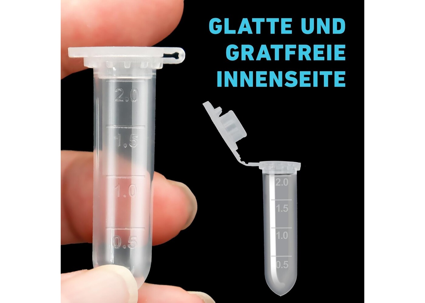 Rexar Microcentrifuge Tubes – 2 ml Laboratory Centrifuge Tubes
