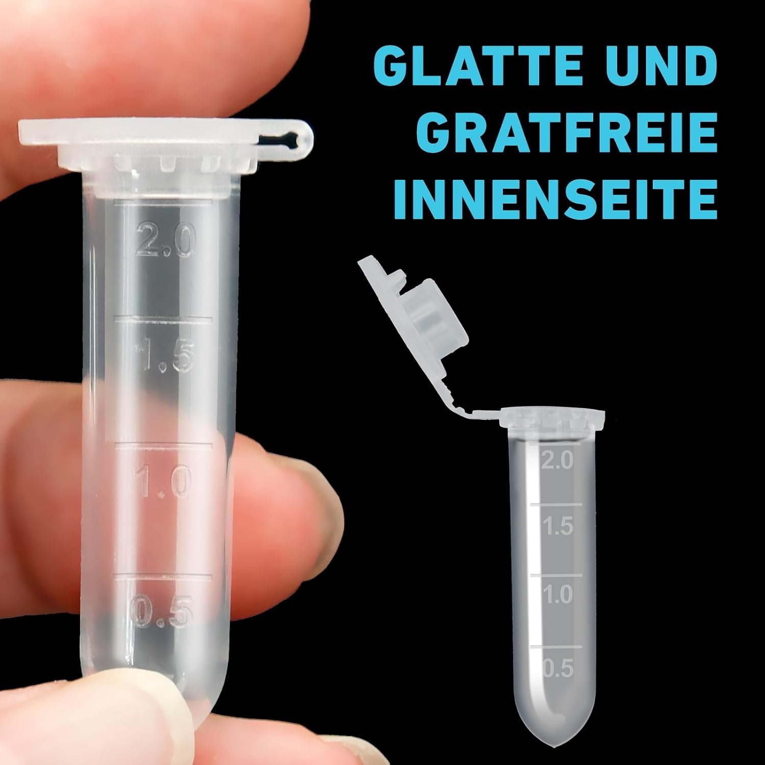 Rexar Microcentrifuge Tubes – 2 ml Laboratory Centrifuge Tubes