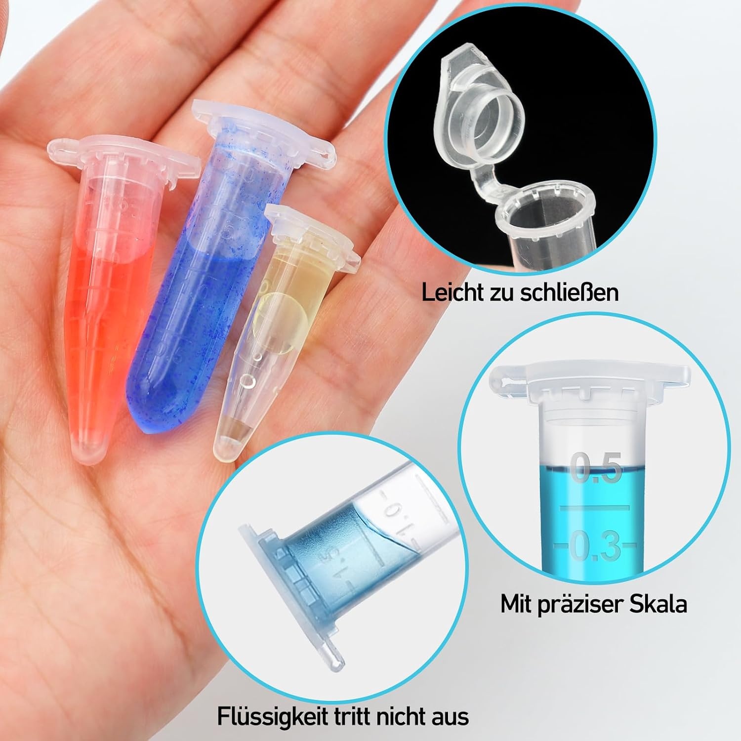 Rexar Microcentrifuge Tubes – 2 ml Laboratory Centrifuge Tubes
