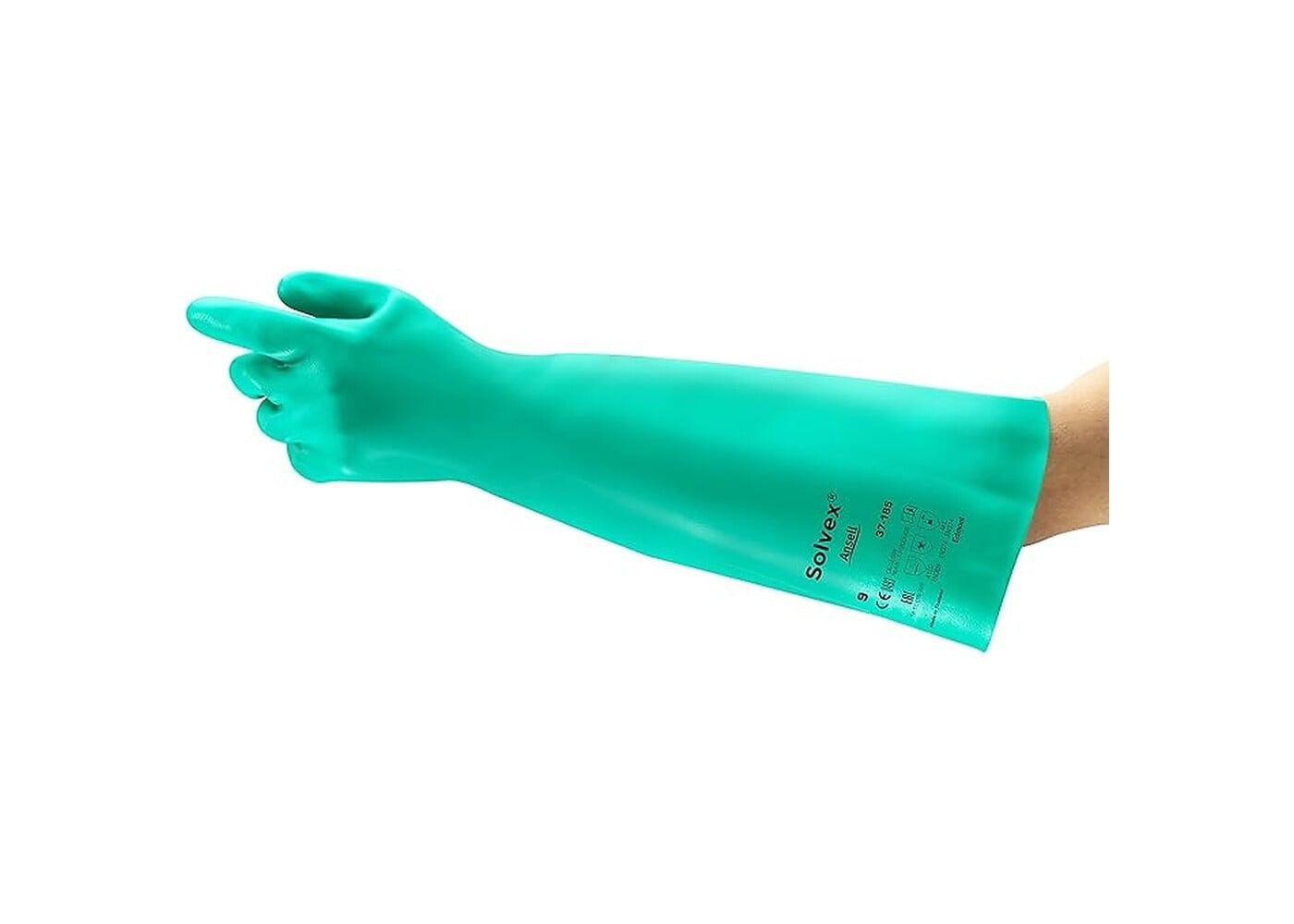 Rexar Ansell AlphaTec 37-185 Nitrile Chemical Protection Gloves – Long Cuff 45 cm