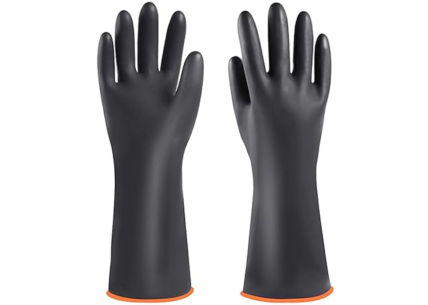 Rexar Heavy Duty Chemical Resistant Rubber Gloves – 35 cm Laboratory and Industrial Protection