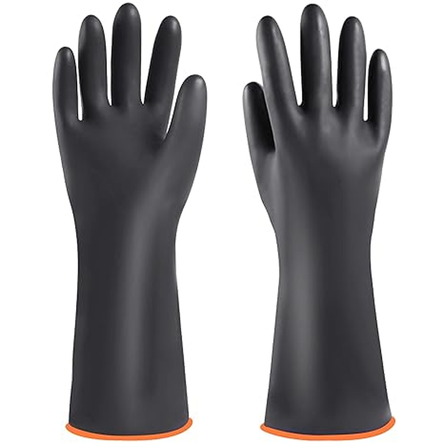 Rexar Heavy Duty Chemical Resistant Rubber Gloves – 35 cm Laboratory and Industrial Protection