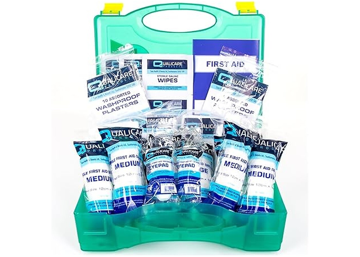 Rexar HSE Compliant First Aid Kit – Wall Mounted Hard Case for Laboratory, Office and Workplace Safety (1–10 Persons)