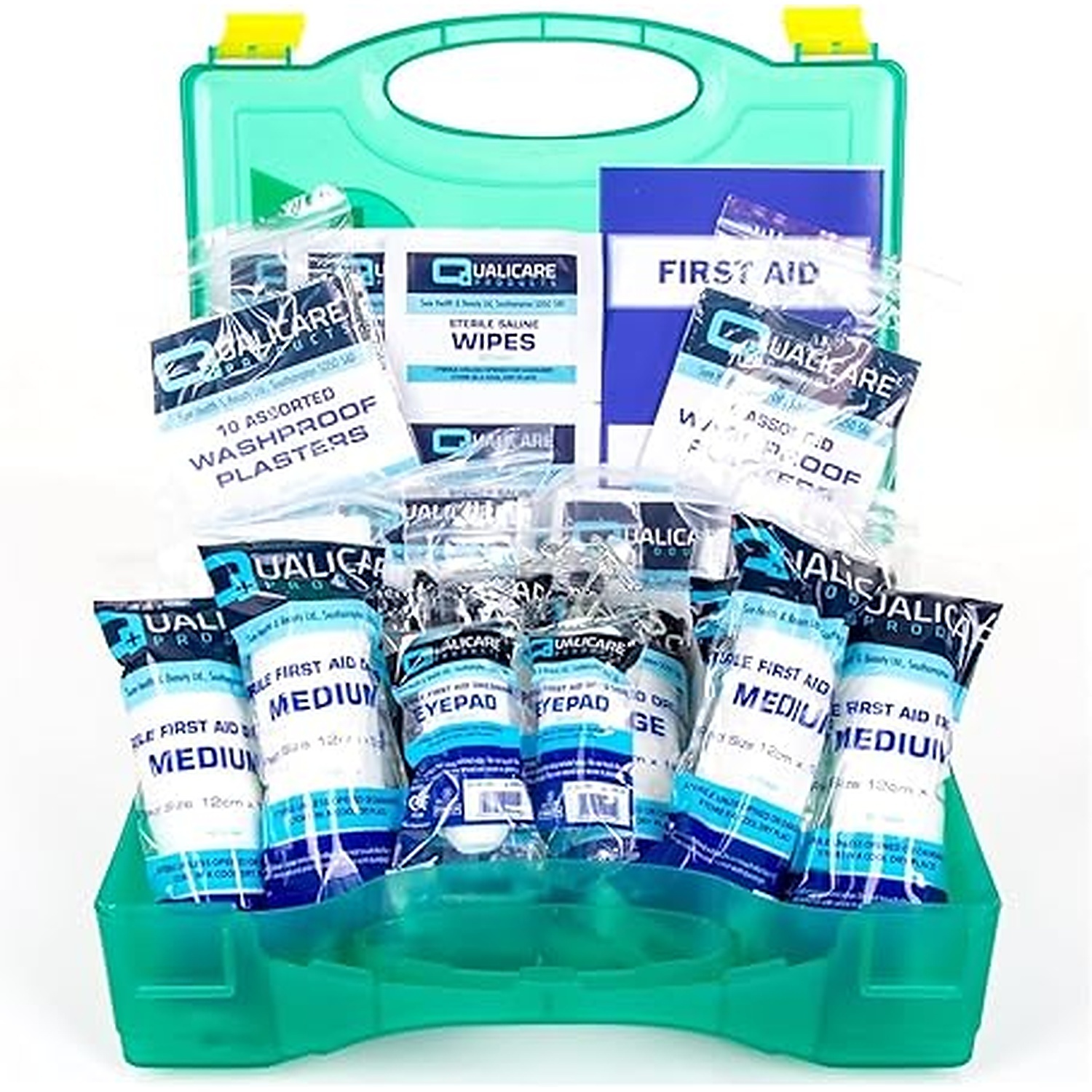 Rexar HSE Compliant First Aid Kit – Wall Mounted Hard Case for Laboratory, Office and Workplace Safety (1–10 Persons)