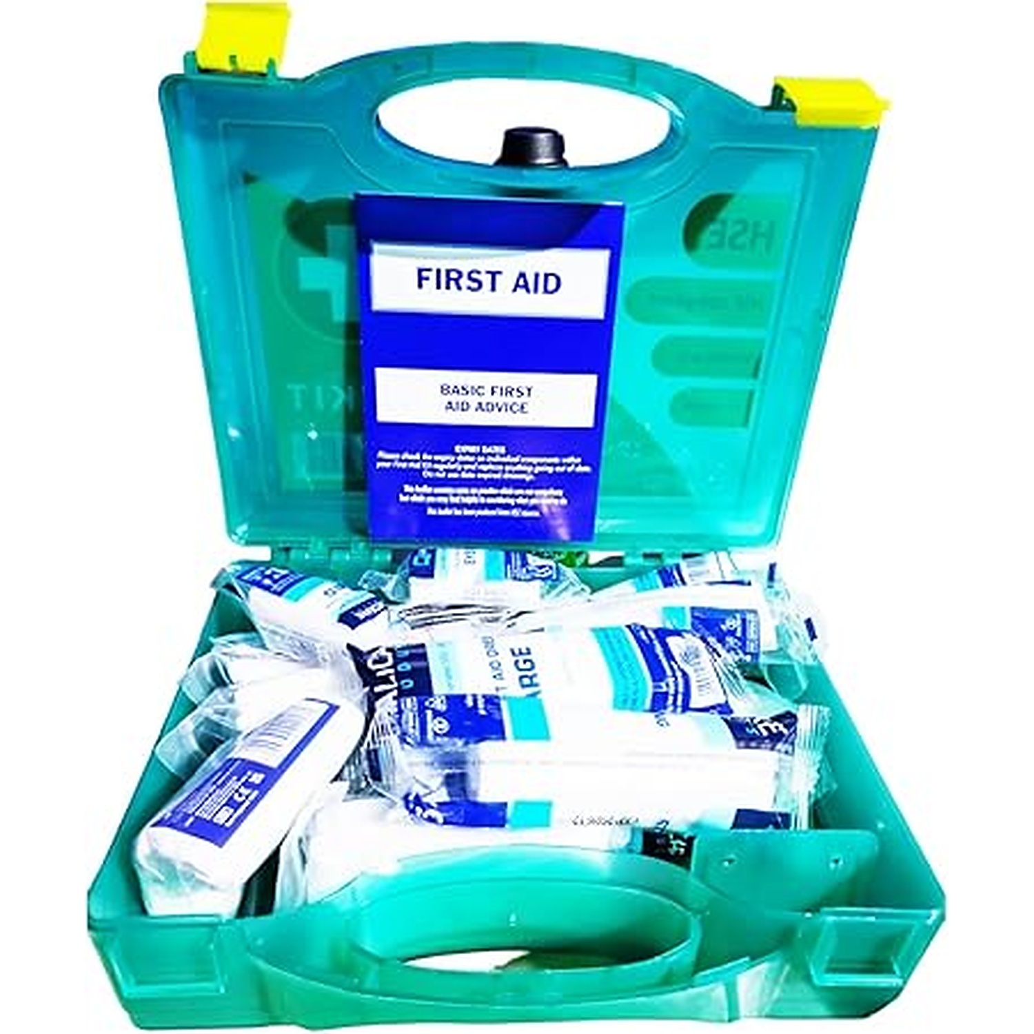Rexar HSE Compliant First Aid Kit – Wall Mounted Hard Case for Laboratory, Office and Workplace Safety (1–10 Persons)