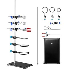 Rexar Laboratory Stand with Clamps – Stainless Steel Support Stand 60 cm