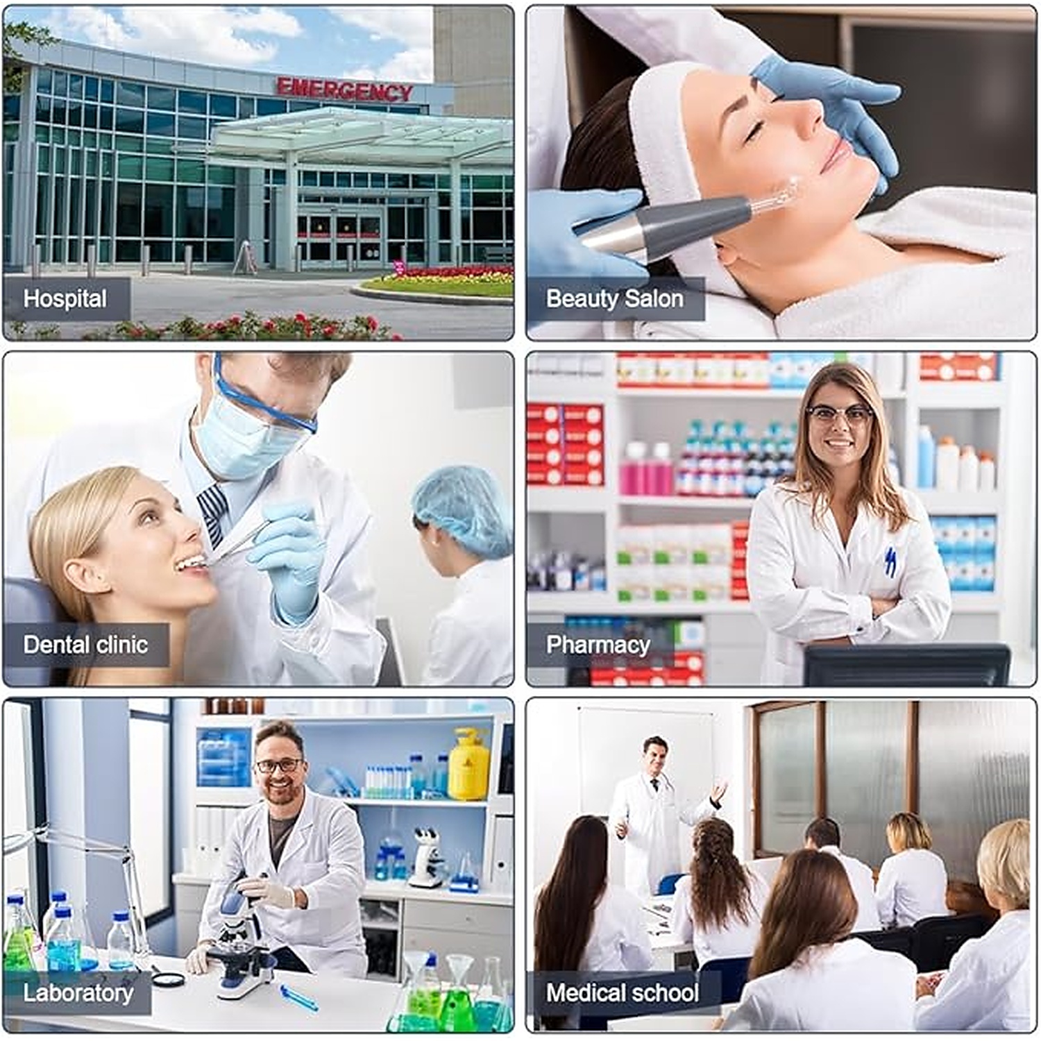 Rexar White Laboratory Coat with Long Sleeves and Storage Pockets – Unisex Lab Coat