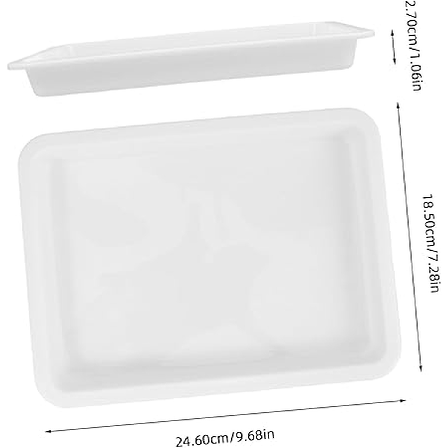 Rexar Plastic Laboratory Mixing Tray for Chemical Reagents, Weighing and Sample Handling