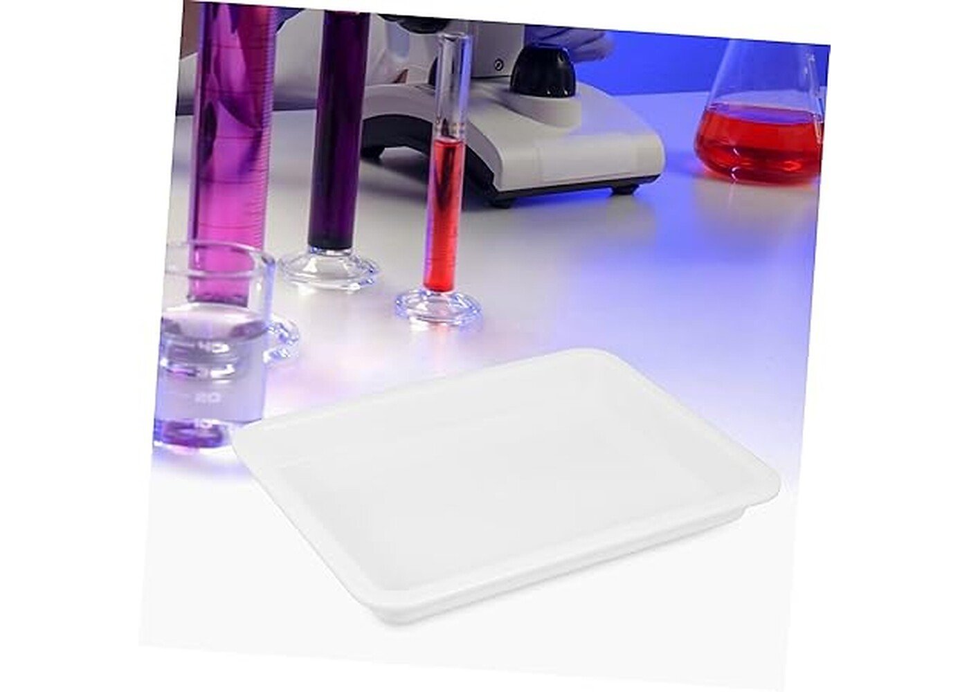 Rexar Plastic Laboratory Mixing Tray for Chemical Reagents, Weighing and Sample Handling