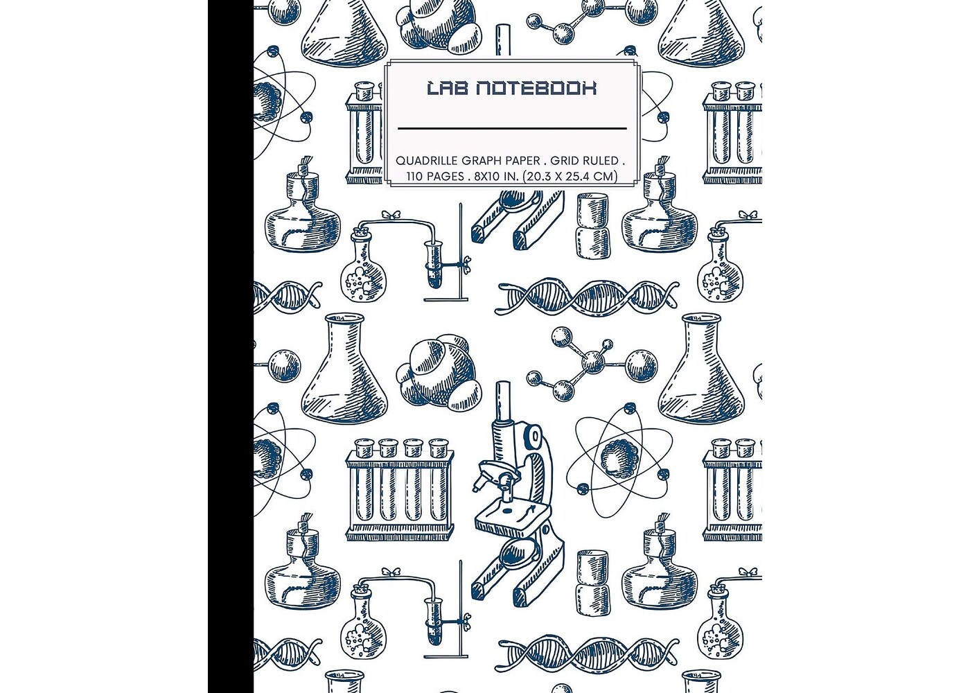 Rexar Laboratory Notebook with Quadrille Graph Paper – 110 Numbered Pages