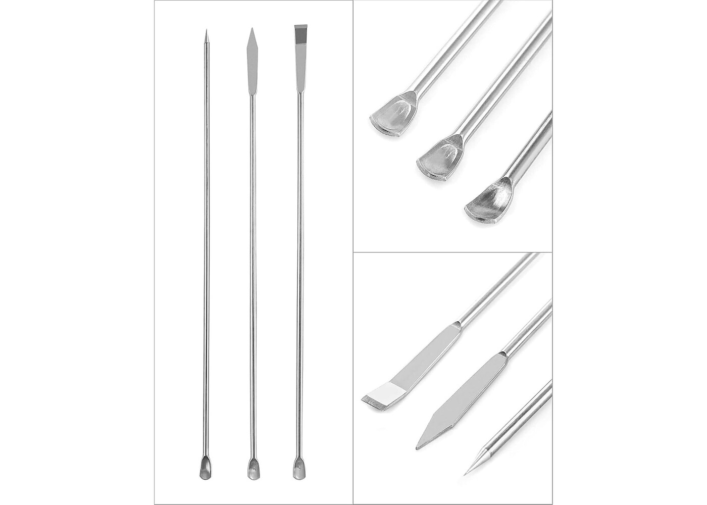 Rexar Laboratory Spatulas – Stainless Steel Sample Spatulas