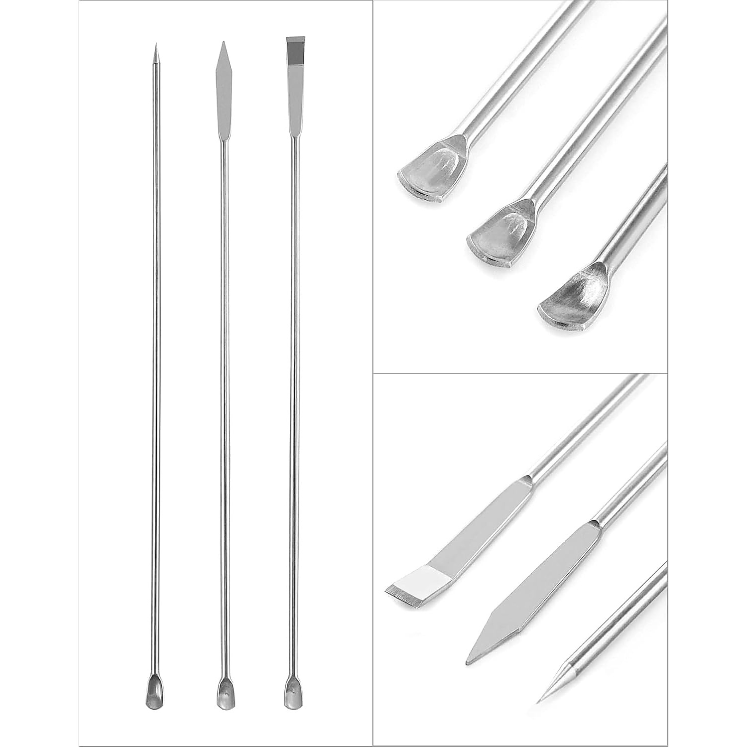 Rexar Laboratory Spatulas – Stainless Steel Sample Spatulas