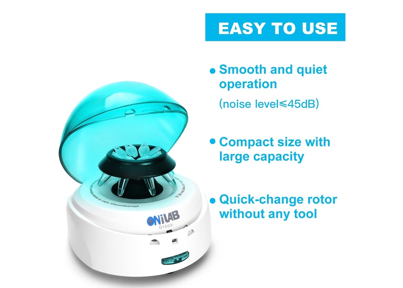 Rexar ONiLAB Mini Centrifuge – 7000 RPM Laboratory Centrifuge