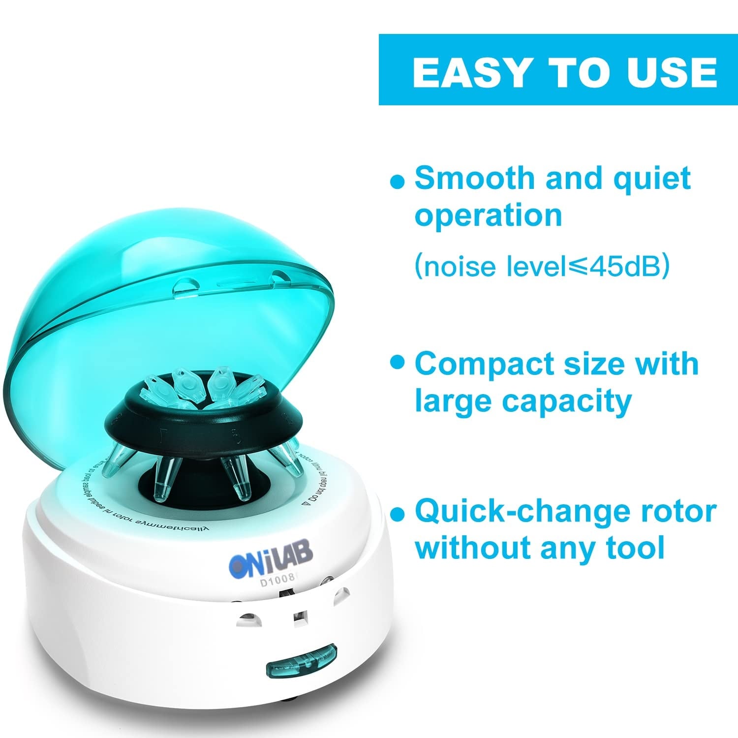 Rexar ONiLAB Mini Centrifuge – 7000 RPM Laboratory Centrifuge