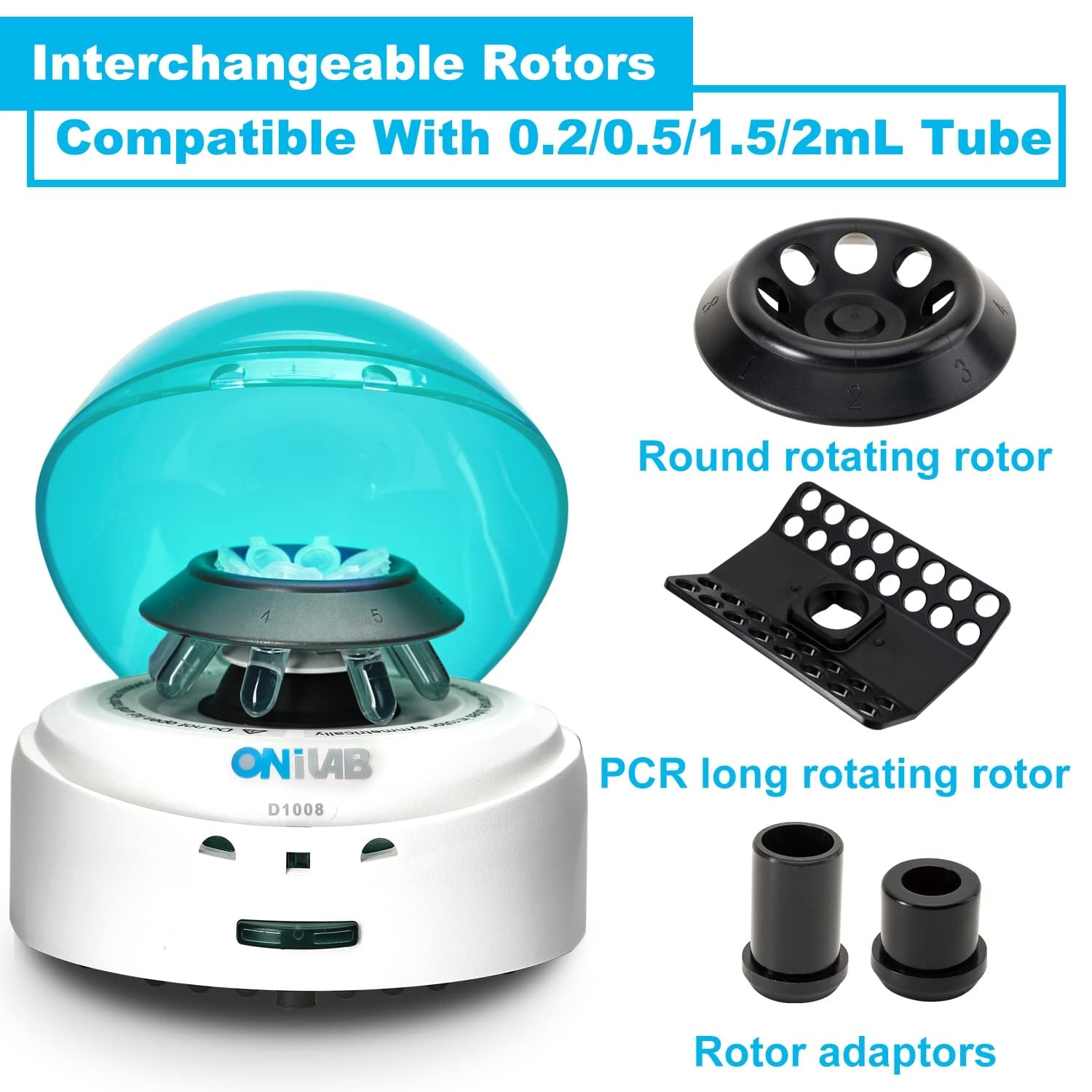 Rexar ONiLAB Mini Centrifuge – 7000 RPM Laboratory Centrifuge