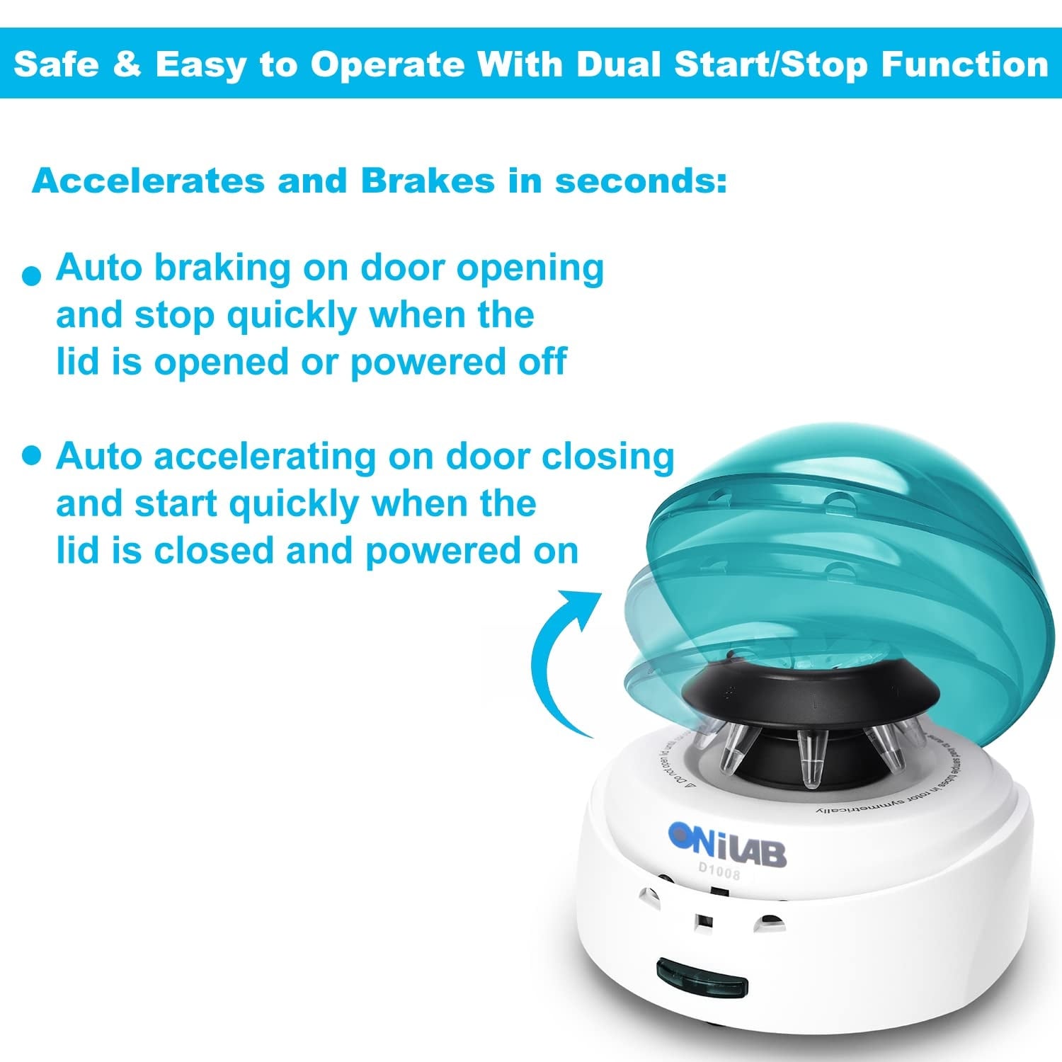 Rexar ONiLAB Mini Centrifuge – 7000 RPM Laboratory Centrifuge