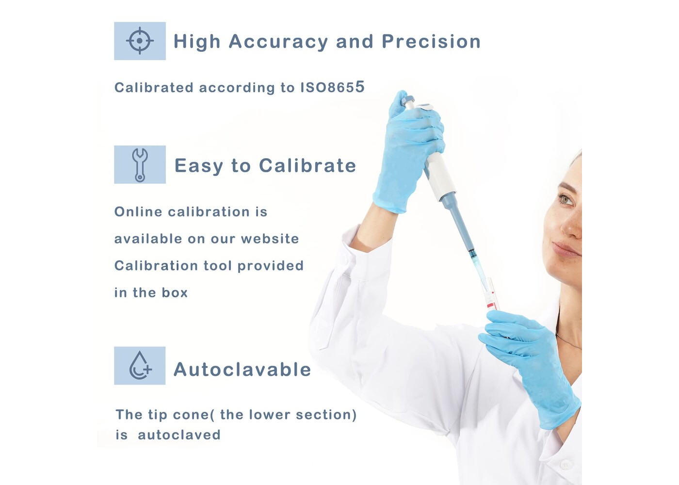 Rexar ONiLAB Laboratory Micropipette – 100–1000 µL Adjustable Pipette