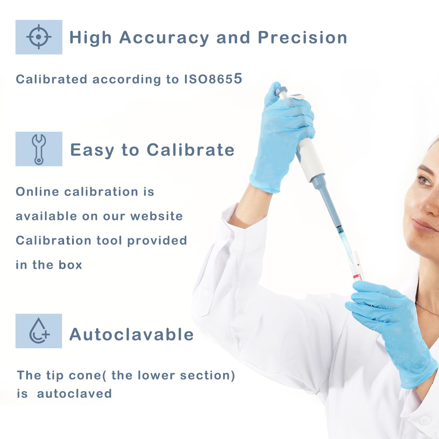 Rexar ONiLAB Laboratory Micropipette – 100–1000 µL Adjustable Pipette