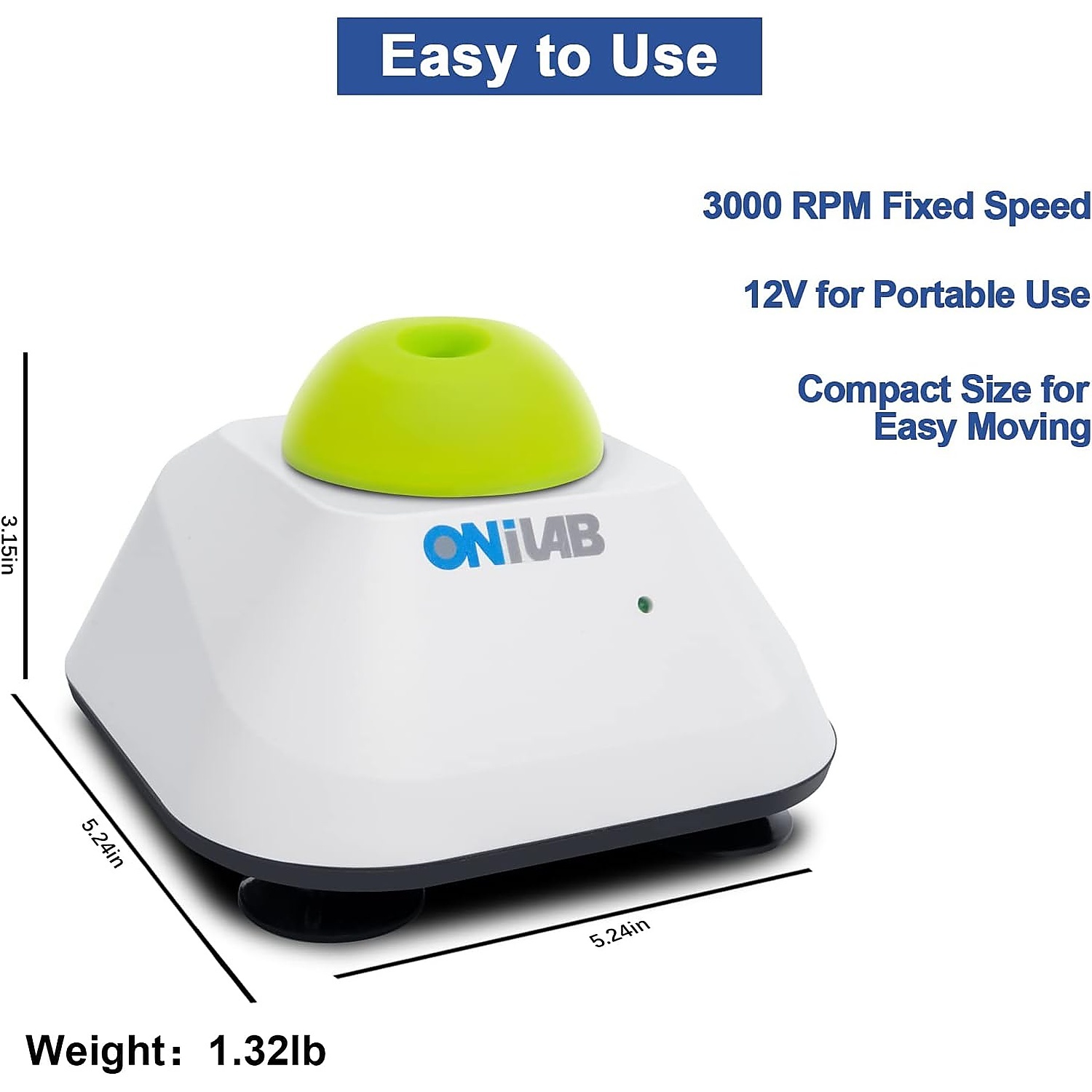 Rexar Laboratory Vortex Mixer – Touch Function Sample Mixer