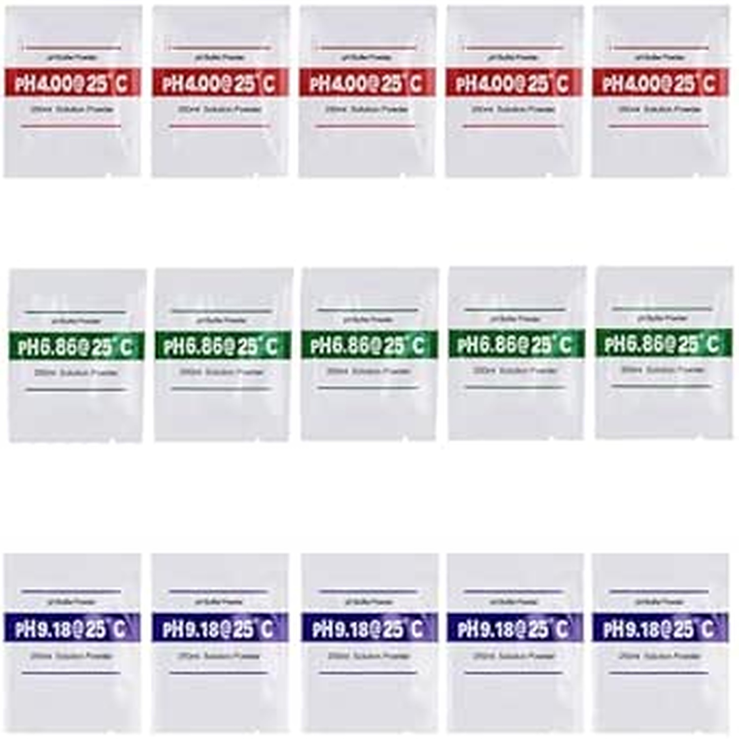 Rexar pH Calibration Powder Set pH 4.00, 6.86 and 9.18 – 15 Sachets