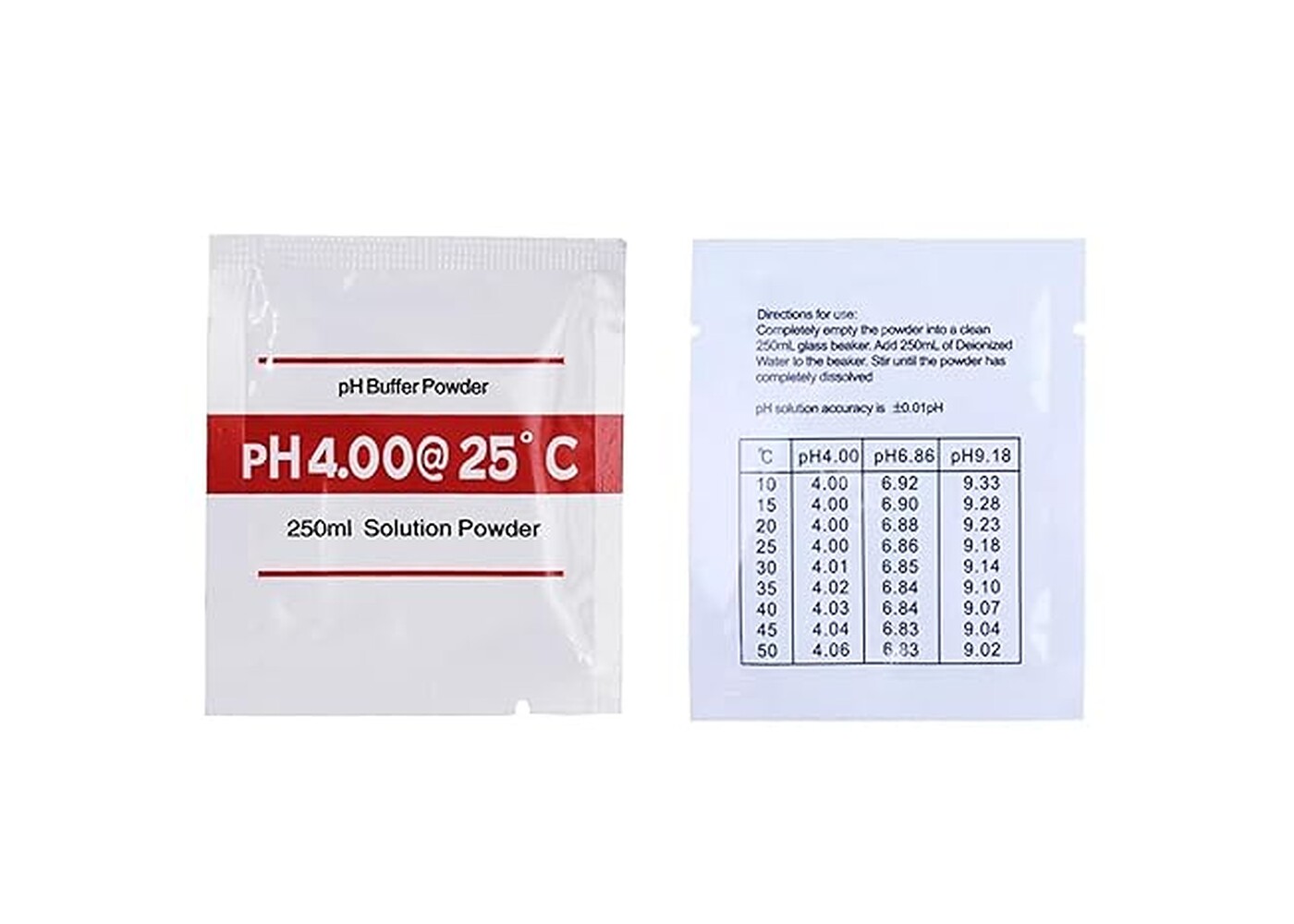 Rexar pH Calibration Powder Set pH 4.00, 6.86 and 9.18 – 15 Sachets