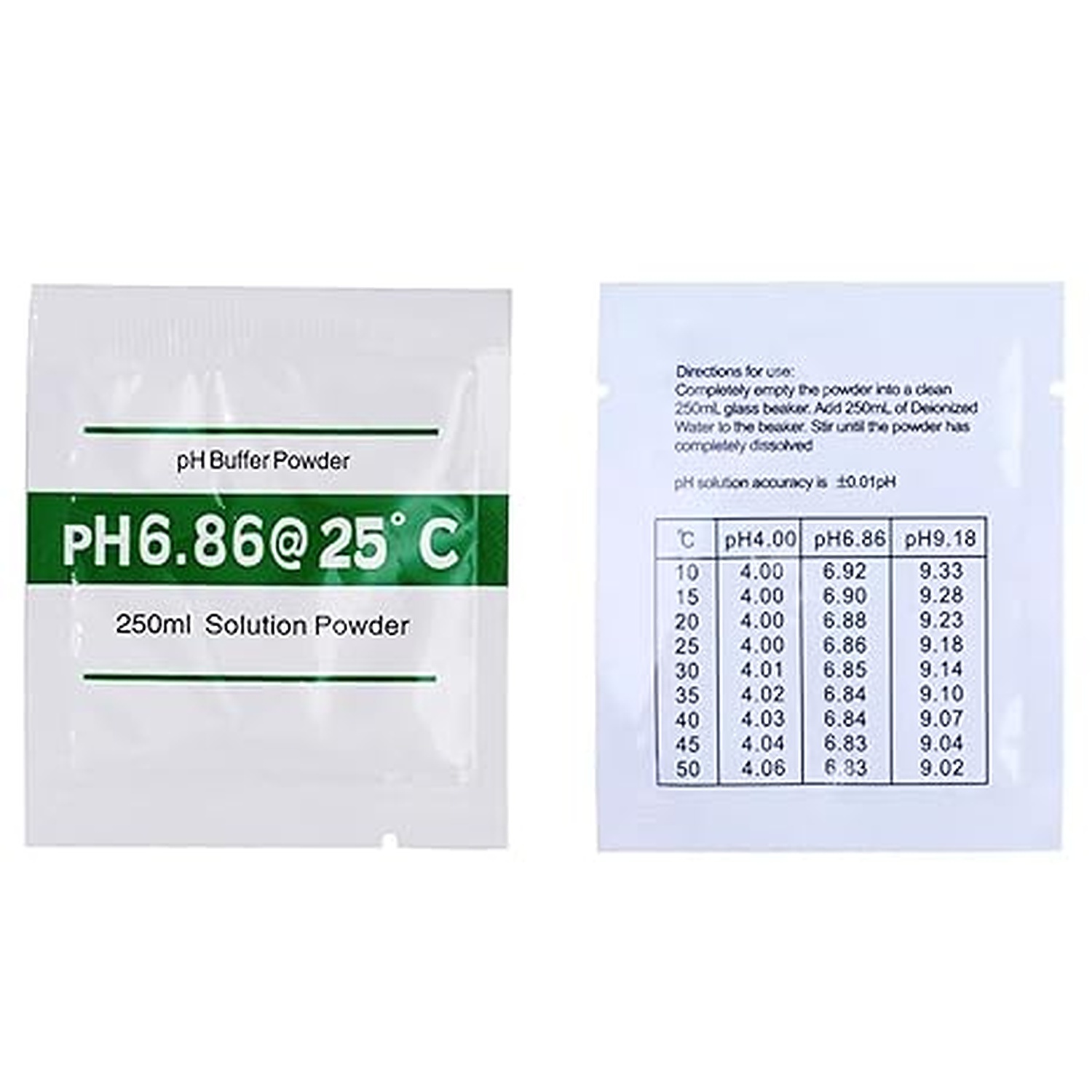 Rexar pH Calibration Powder Set pH 4.00, 6.86 and 9.18 – 15 Sachets