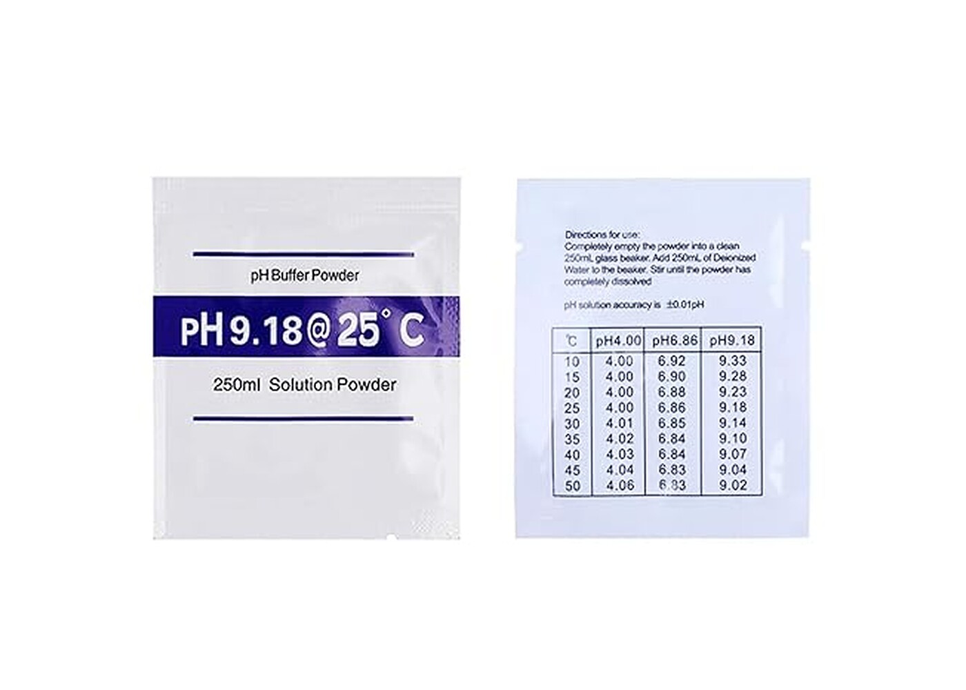 Rexar pH Calibration Powder Set pH 4.00, 6.86 and 9.18 – 15 Sachets