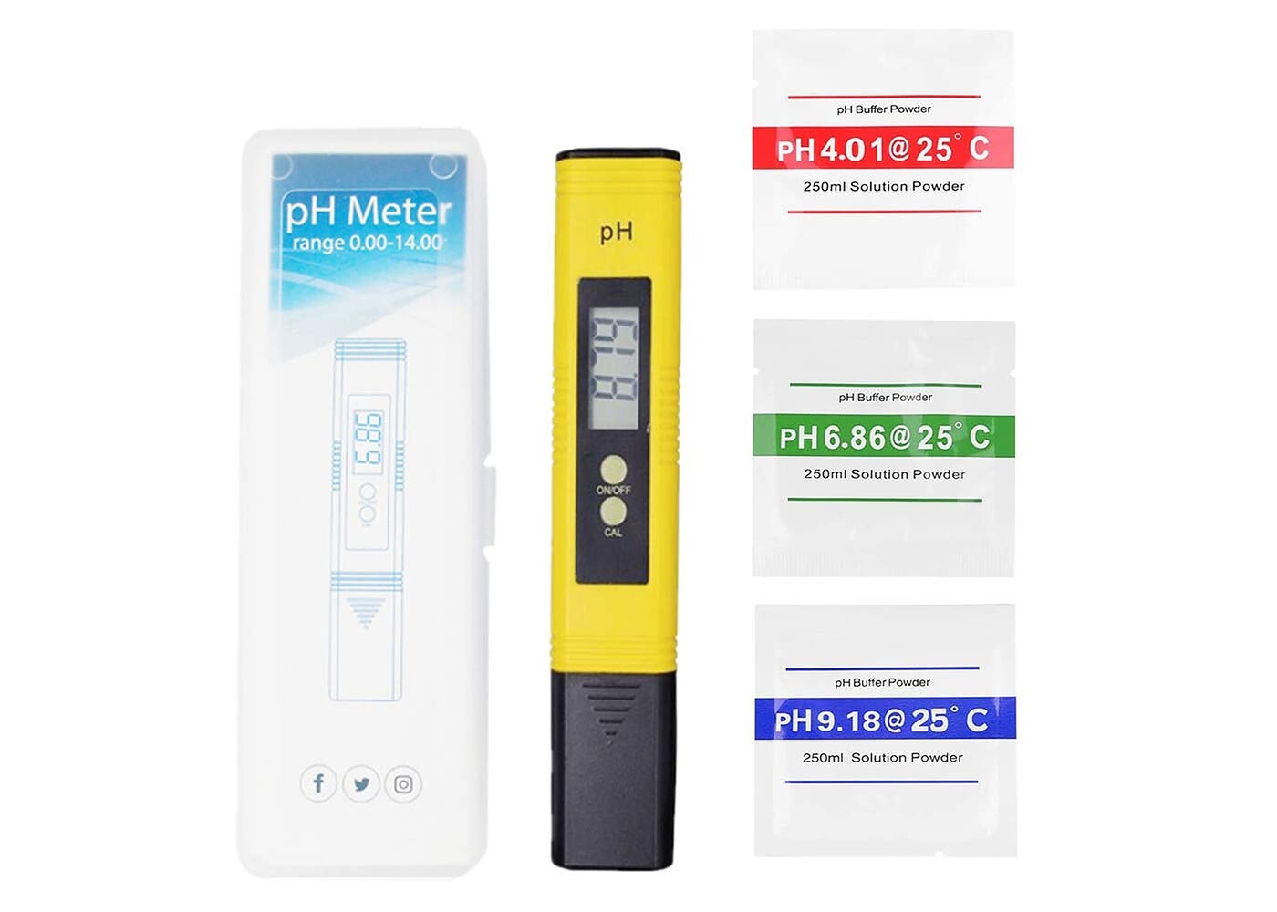 Rexar Digital pH Meter – Laboratory pH Tester 0.00–14.00