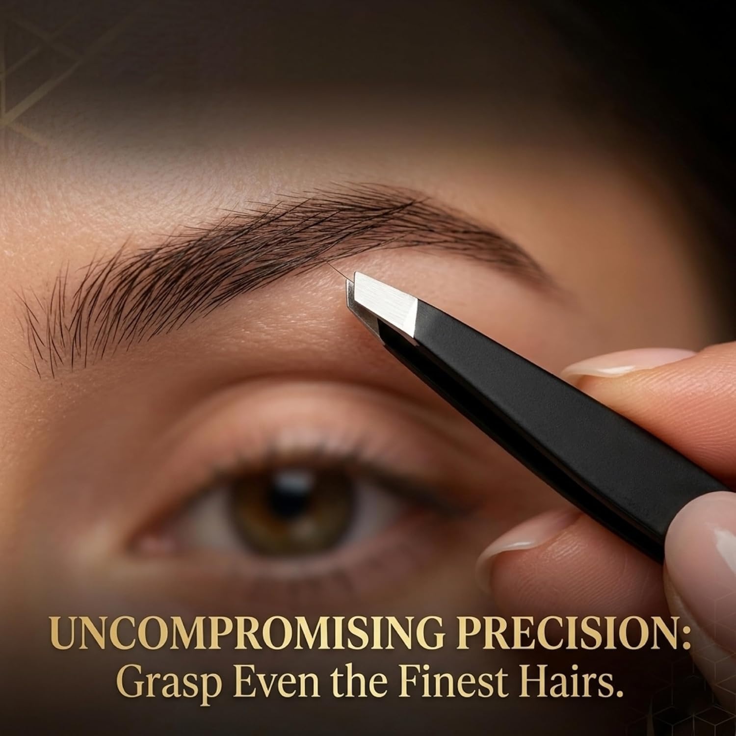 Rexar Stainless Steel Precision Tweezers Set – 4 Different Tip Styles with Storage Case