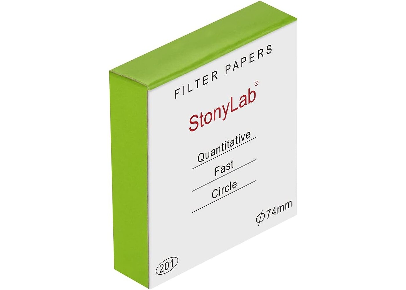 Rexar Quantitative Cellulose Filter Paper 74 mm, 25 Micron Retention – Pack of 100