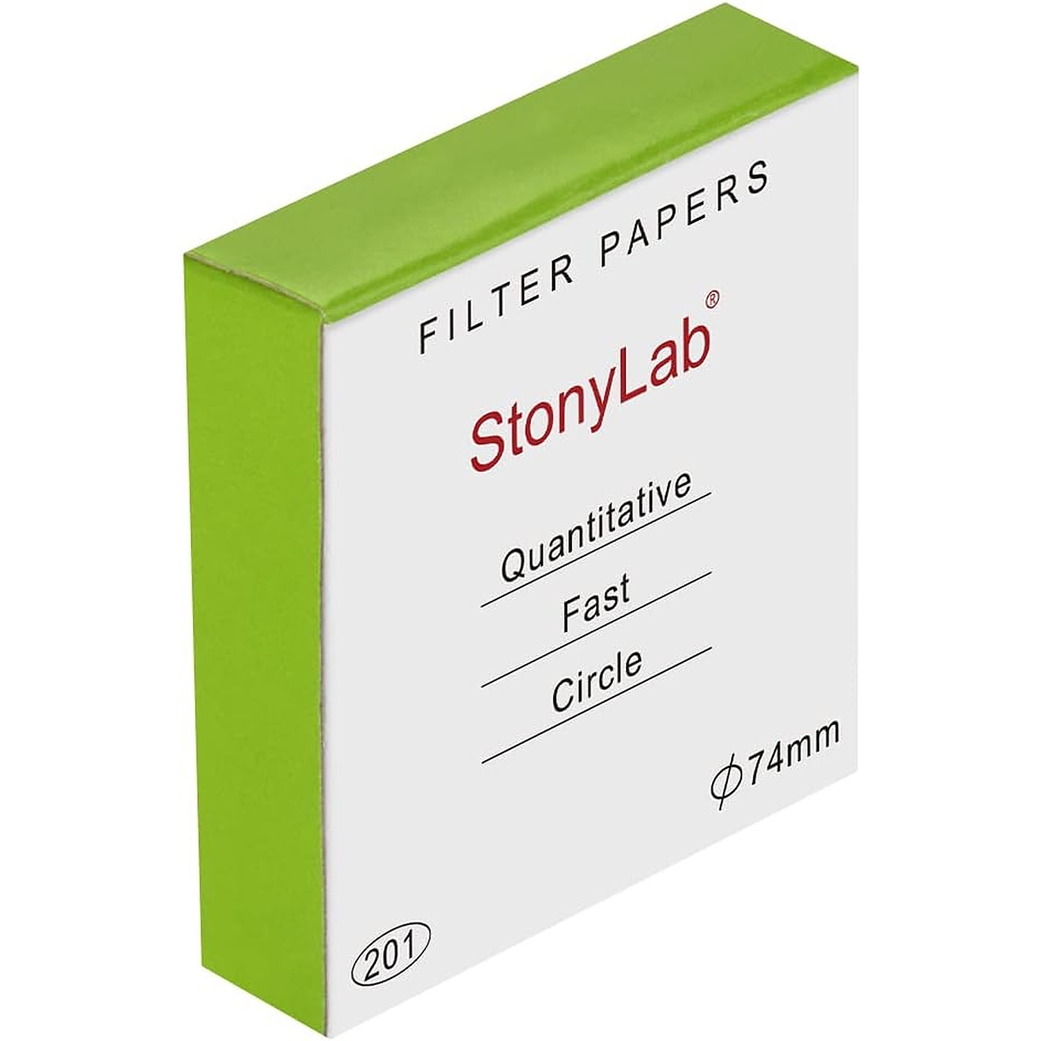 Rexar Quantitative Cellulose Filter Paper 74 mm, 25 Micron Retention – Pack of 100