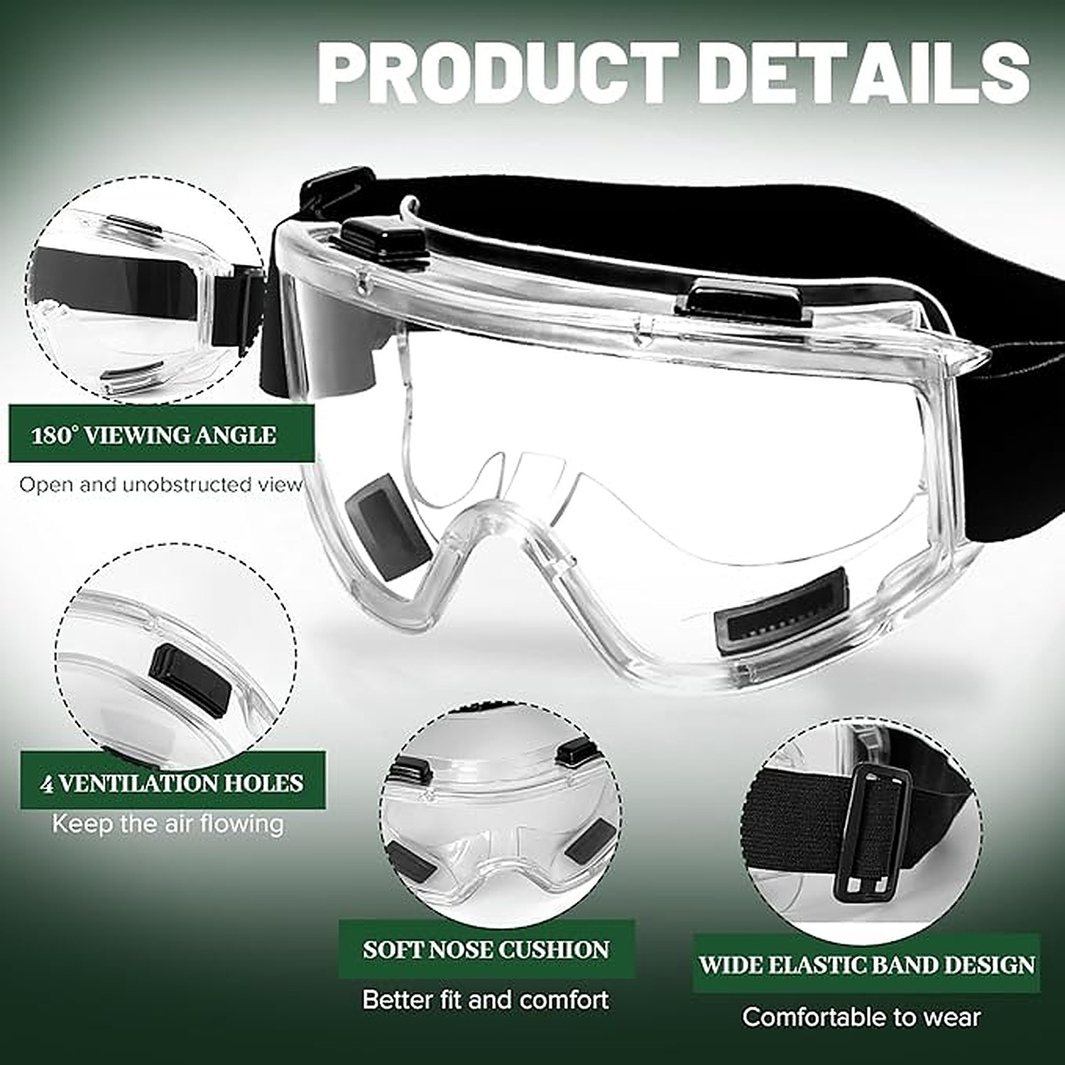Rexar Reusable Half Face Respirator Mask Set with Dual Filters, Safety Goggles and Accessories