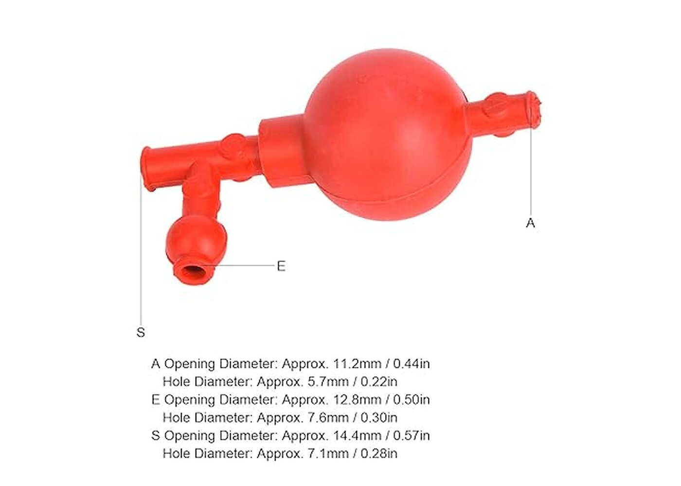Rexar Laboratory Rubber Pipette Filler with Three-Valve Control System