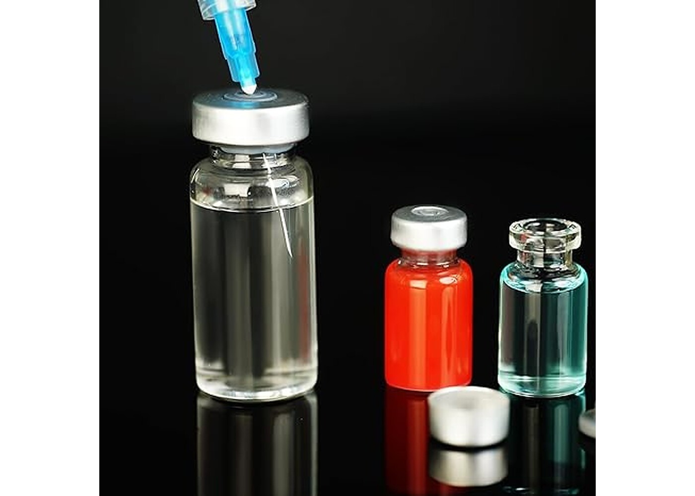 Rexar Borosilicate Glass Sealed Sample Vials with Self-Healing Septum – 3 ml (Pack of 10)
