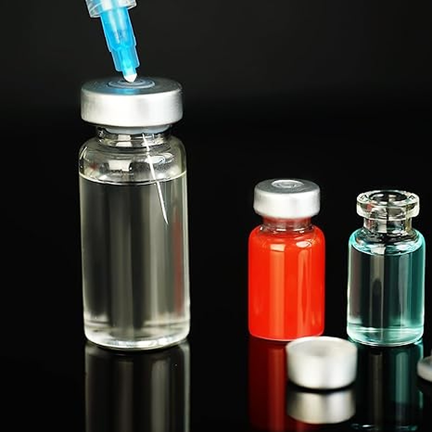Rexar Borosilicate Glass Sealed Sample Vials with Self-Healing Septum – 3 ml (Pack of 10)